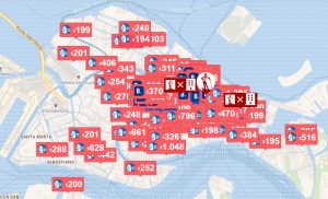 Hotels und Unterkünfte in Venedig - Interaktive Übersichtskarte